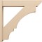 Ekena Millwork 8-in W x 42-in D x 42-in H Balboa Slat Rough Cedar Woodgrain TimberThane Outlooker, Primed Tan OUTUR080X42X42BOA24RCPR - alternate 2